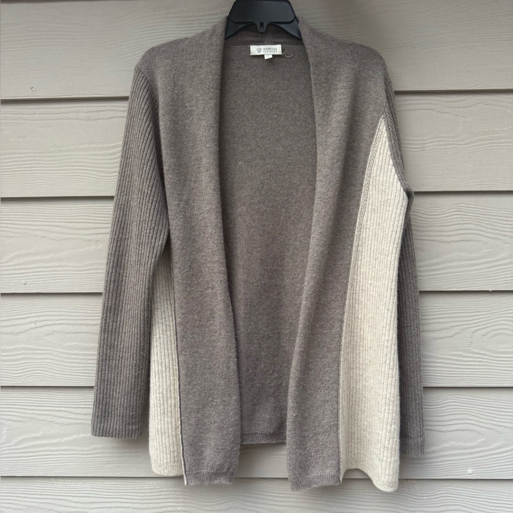Kinross Cashmere 100% Open Cardigan